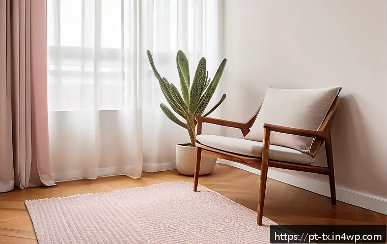 내면의 지혜를 개발하기 위한 환경 설정 - A cozy, sunlit corner of a modern Brazilian apartment designed for self-reflection, featuring large ...